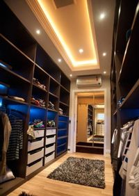Большая открытая гардеробная комната с комбинированным наполнением Новошахтинск